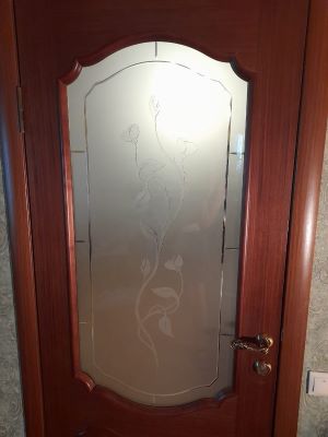 Алмазная грань на стекле