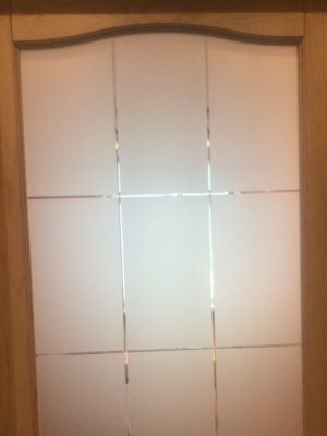 Алмазная грань на стекле