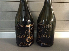 Надпись на бутылке к дню свадьбы
