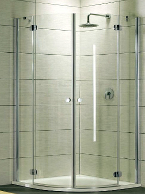 Нестандартные душевые кабины из стекла
