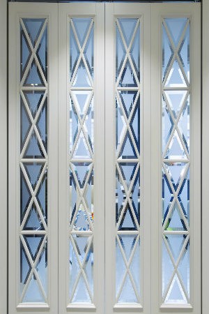 Стекло с фацетом для межкомнатных дверей