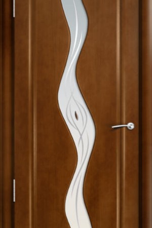 Фигурные стекла в межкомнатной двери 