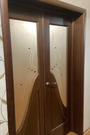 Стекло с матовым рисунком и фьюзингом