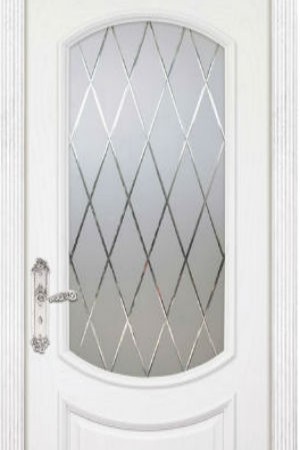 Алмазная гарнь  на стекле в двери