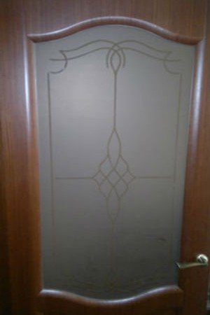 Стекло матовое с рисунком для дверей