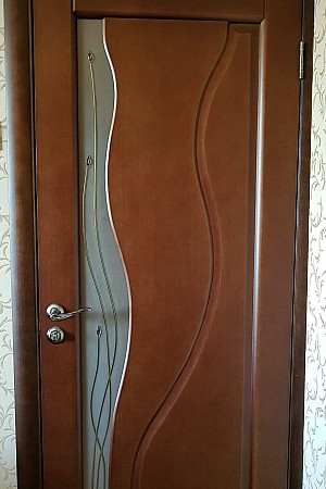 Стекло с матовым рисунком и фьюзингом