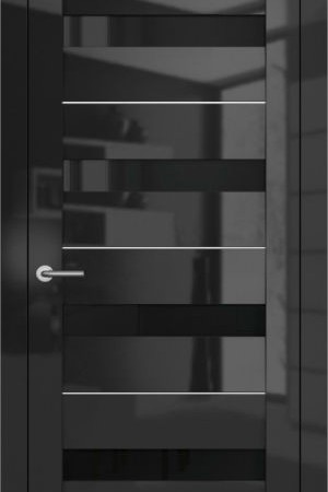 Черное стекло для межкомнатных дверей