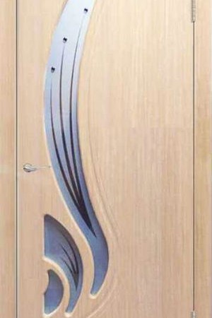 Фигурные стекла в межкомнатной двери 