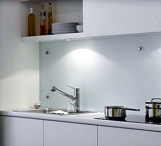 Фартук из матового стекла