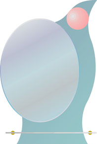 Фигурные зеркала.