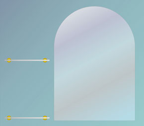 Зеркало с полочкой