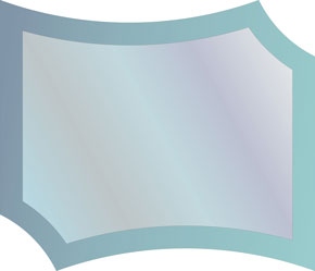 Фигурные зеркала.