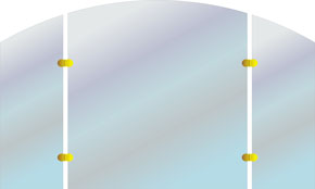 Фигурные зеркала.