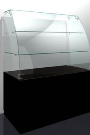 Гнутые стекла для витрин