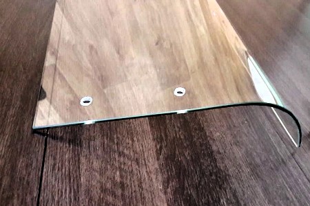 Гнутые стекла с прямой частью.