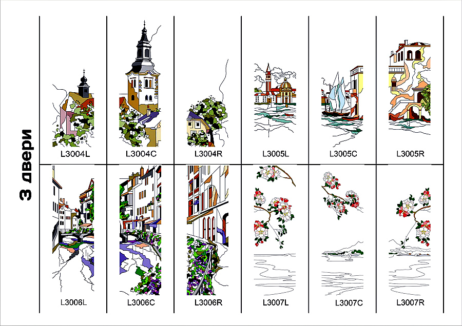 Стеклянные двери витражи