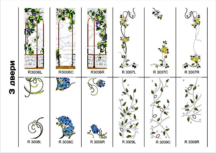 Изготовление витража двери