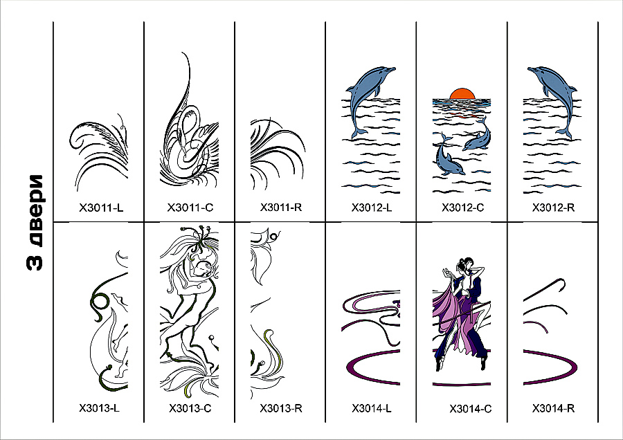 Цветные витражи для мебельных фасадов