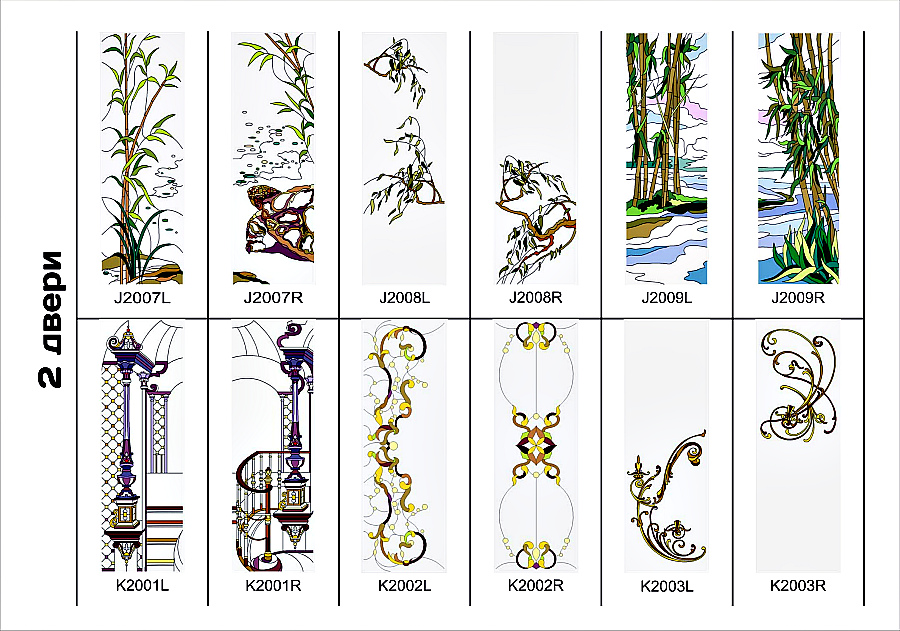 Цветные витражи для мебельных фасадов