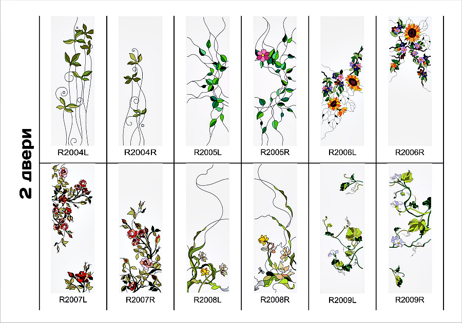 Цветные витражи для мебельных фасадов