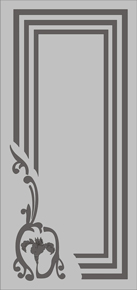 Стекло с пескоструйным рисунком в дверь.