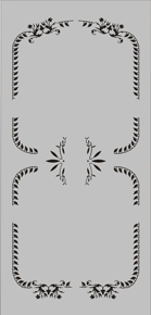 Стекло с пескоструйным рисунком в дверь.