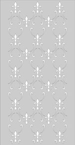 Матовый витраж: МФ-Лилии с завитками