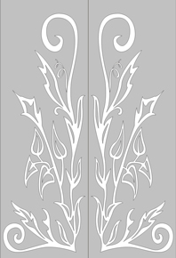 Матовый витраж: ШК-08-6