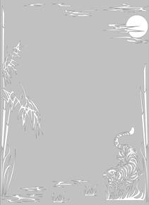 Зеркальные двери для шкафа-купе с матовым рисунком.