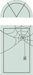 Матовый витраж: Паучок