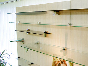 ПРЯМЫЕ СТЕКЛЯННЫЕ ПОЛКИ