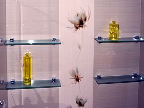 Стеклянные полки для ниш