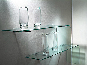  ГНУТЫЕ СТЕКЛЯННЫЕ ПОЛКИ