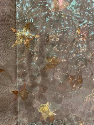 Рифленые витражное стекло Атлантик бесцветный