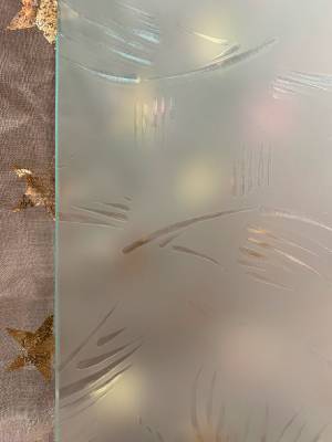 Рифленое стекло Шале бесцветное