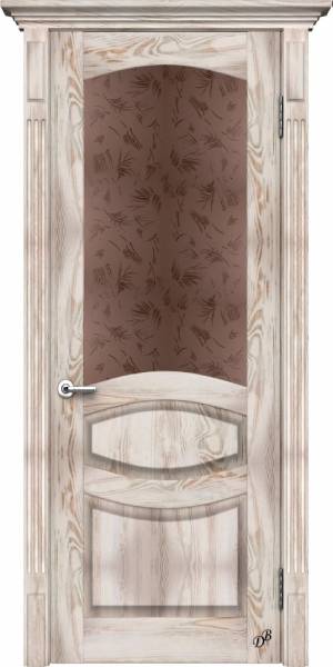 Бронзовое стекло в белой двери Шале