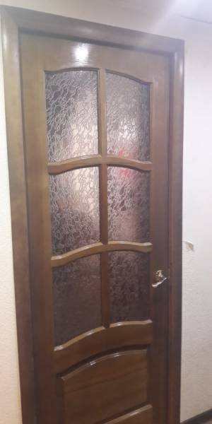 Стекло в двери Дельта бронза