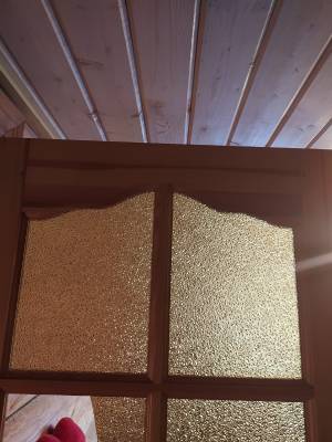 Стекло в двери Диамант бесцветный