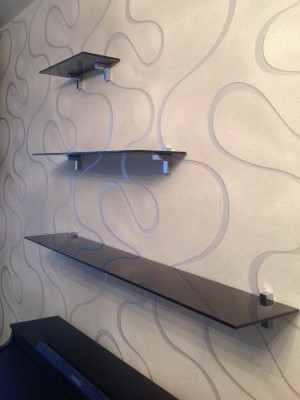 Серое стекло матовое 