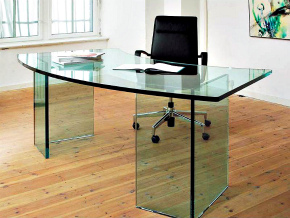 Письменный стеклянный стол