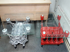 Фигурное стекло на деревянный стол