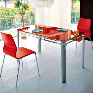 Цветные стеклянные столешницы.