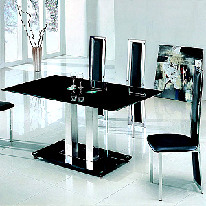 Цветные стеклянные столешницы.