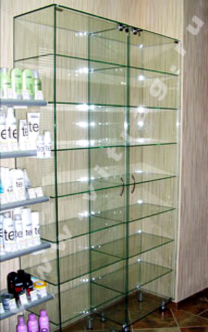 Стеклянные витрины из прозрачного стекла