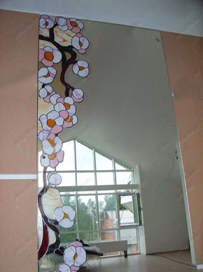 ЗЕРКАЛО С ЦВЕТНЫМ  РИСУНКОМ